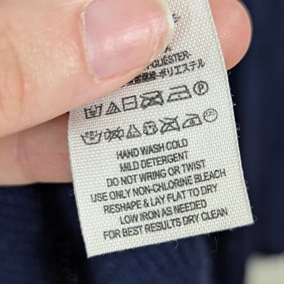 Free People | Navy Bell Sleeve Mixed Knit Sweater Size Medium - Picture 13 of 13